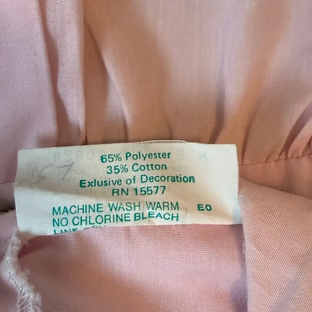 Vintage Tiny Tots Originals Jumper Dress Cream Pink 18M